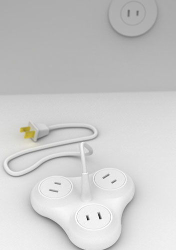 灵动插座 融合美学与实用的电脑图文设计杰作